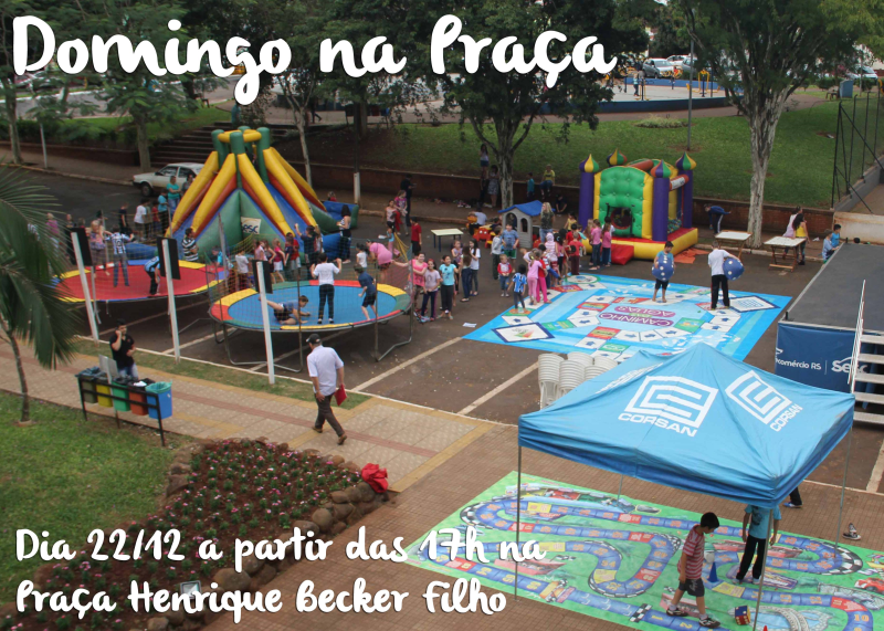 DOMINGO NA PRAÇA OCORRE DIA 20